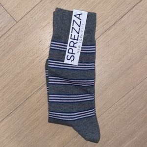 Sprezza Gray Striped Socks - NWT